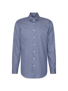 Рубашка делового покроя Regular Fit SEIDENSTICKER Schwarze Rose, темно-синий