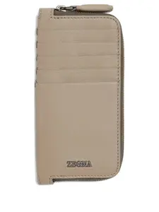 Кошелек с круговой молнией Zegna, нейтральный