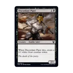 CCG Дискордантная Пайпер (С) (Фольга), MTG - Theros Beyond Death