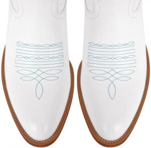 MissHeel Белые ковбойские сапоги до колена с бантом для женщин