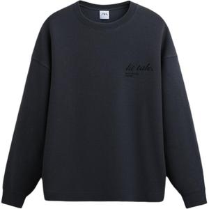 Толстовка мужская темно-серая Zara, темно-серый