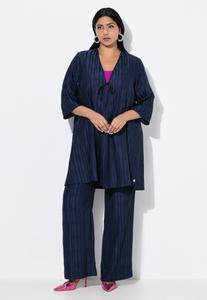 Кардиган Ulla Popken IRREGULAR STRIPED OPEN SHAPE 3/4 SLEEVE , Dark Marine/Dark Blue