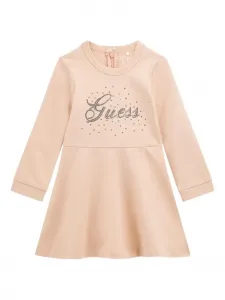 Платье с отделкой в виде логотипа Guess kids, розовый