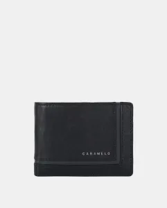 Мужской горизонтальный кошелек Caramelo, чёрный