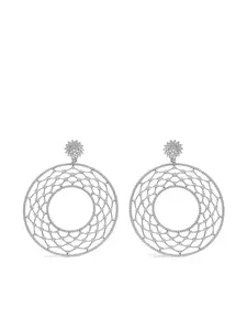 Серьги Merletti из белого золота с бриллиантами LEO PIZZO, серебряный