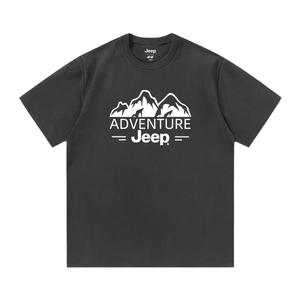 Футболка с круглым вырезом для школьников Jeep, темно-серый