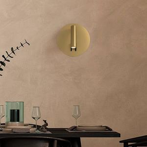 Светодиодный настенный светильник Maytoni Decorative Lighting Ios rund, алюминий - 1 пламя - золото