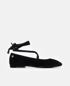 Женские балетки с бархатными лентами Xti, черный