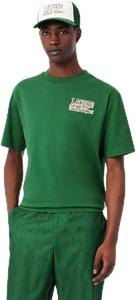 Футболка LACOSTE Футболка с принтом сумки для гольфа Lacoste для мужчин, зеленый