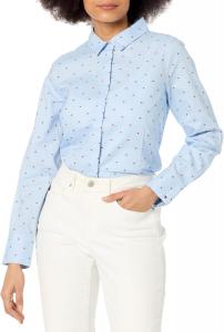 Женская рубашка с длинным рукавом и воротником Tommy Hilfiger, Blue