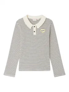 Рубашка поло в полоску Bonpoint, нейтральный