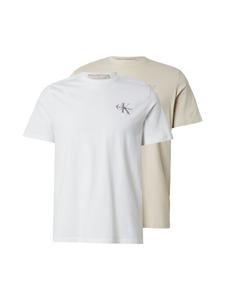 Calvin Klein Jeans Футболка '30S CLASSIC' в цвете бежевый, белый