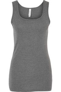 Женская майка в рубчик BELLA + CANVAS, цвет deep heather