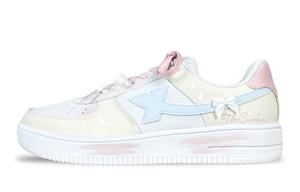 XTEP Кроссовки Air Force One с антискользящим покрытием, износостойкие, низкие, унисекс, для скейтбординга, желтые, синие, розовые