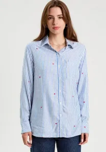 Блузка langarm на пуговицах Cache Cache, Bleu