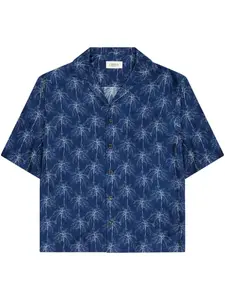 Рубашка свободного кроя Laneus, синий