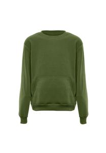 Толстовка MO Round Neck Sweater, оливковый
