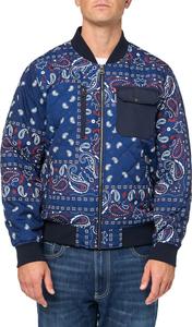 Мужская куртка-бомбер Levi's с ромбовидной стежкой, Blue Bandana