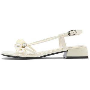 Сандалии с одним ремешком 3,5 см женские AGSDON, Beige