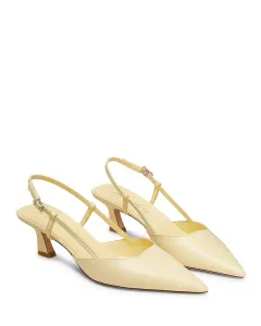 Женские туфли-лодочки Vinnie 50 с открытой пяткой Stuart Weitzman, желтый