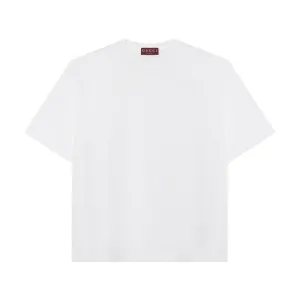 Футболка из легкого хлопкового джерси GUCCI, белый