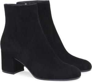 Женские ботильоны с массивным средним каблуком, круглым носком и боковой молнией, короткие стильные ботильоны для осени и зимы, удобные для вечеринок и повседневной офисной работы Generic, Black A