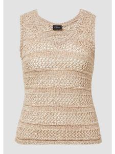s.Oliver Вязаный жилет 80X2_светло-бежевого цвета