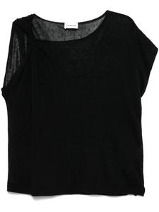 Блузка PAROSH с закрученной деталью P.A.R.O.S.H., черный