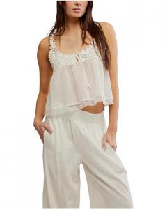 Топ Free People Stevie Lace Tank, цвет Clean Ivory