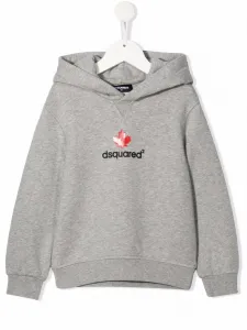 Худи с логотипом DSQUARED2 KIDS, серый