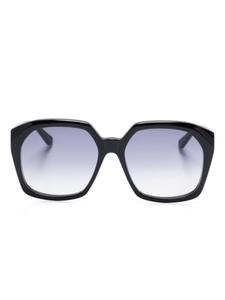 Chloé Eyewear солнцезащитные очки в квадратной оправе, черный