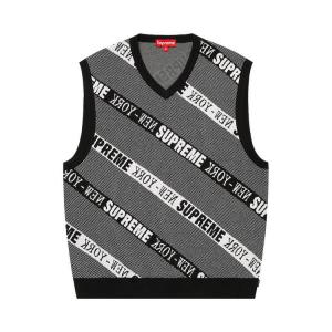 Свитер Supreme Stripe Sweater Vest, Black