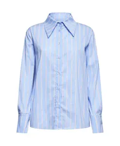 Рубашка в полоску классического кроя Silvian Heach, синий