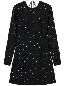 Мини-платье с жемчужными деталями TWINSET, черный