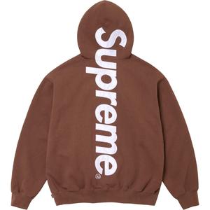 Сатиновая худи с аппликацией FW24 Supreme, черный