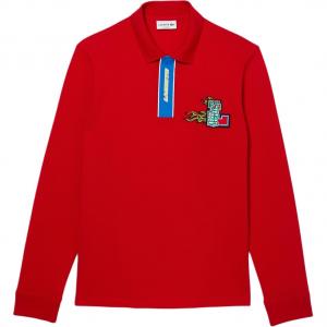 LACOSTE Красная поло для мужчин
