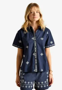 Блузка на пуговицах Joules, Navy