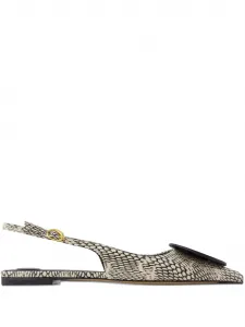 Балетки The Duel с ремешком на пятке Jacquemus, бежевый