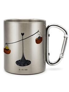 Серебряная кружка со знаком зодиака Весы, без надписи. Mr. & Mrs. Panda