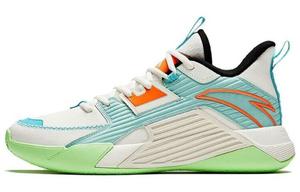 Кроссовки для баскетбола Speedy мужские, среднего размера, белые/зеленые/синие Anta