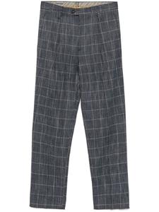 ETRO брюки в клетку Windowpane, синий