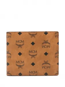 Кошелек с логотипом Mcm, коричневый