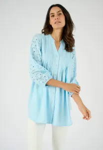 Английская блузка manches en broderie Damart, Blue