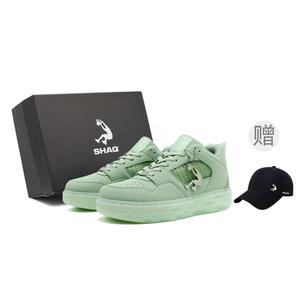 SHAQ Нескользящие, износостойкие, дышащие кроссовки для скейтбординга средней высоты, мужские, мятно-зеленые