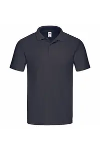 Оригинальная рубашка-поло из пике Fruit of the Loom, темно-синий