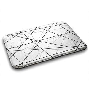 Коврик для ванной Tulup Geometrische Linien, 90x1x90 см, белый