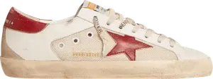 Кроссовки Golden Goose Superstar 'White Red Mesh', белый