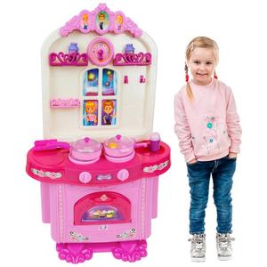 Детская кухня 12 шт - Духовка, кран, кастрюли KinderSafe