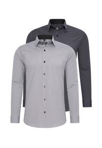 Рубашка (2 шт) приталенного кроя RUSTY NEAL, серый