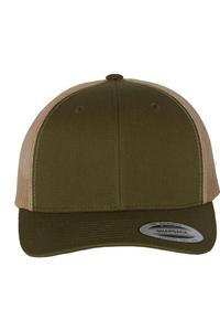 Кепка YP Classics из шести панелей в стиле ретро дальнобойщика, цвет moss/ khaki